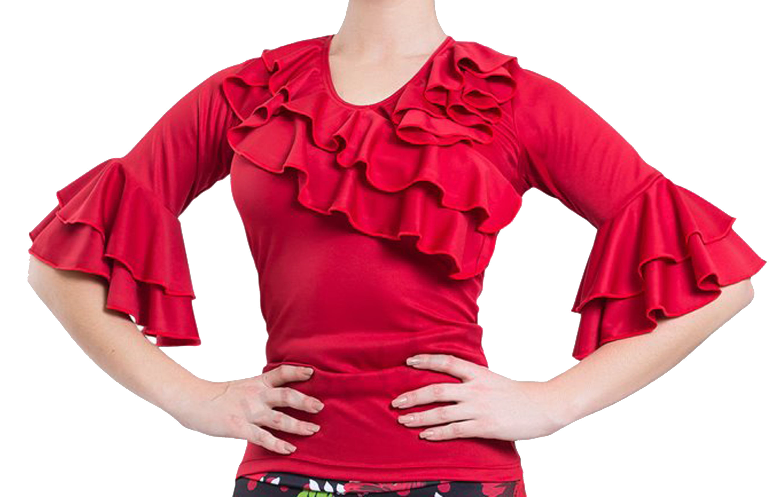 Blusas flamencas con volantes 2025