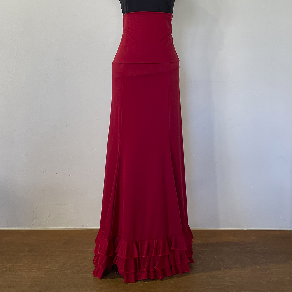 Falda Flamenca Roja para Mujer