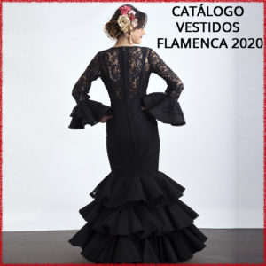 Falda negra combinada lunares. Talla 52 – Urly Flamenca – Urly Moda