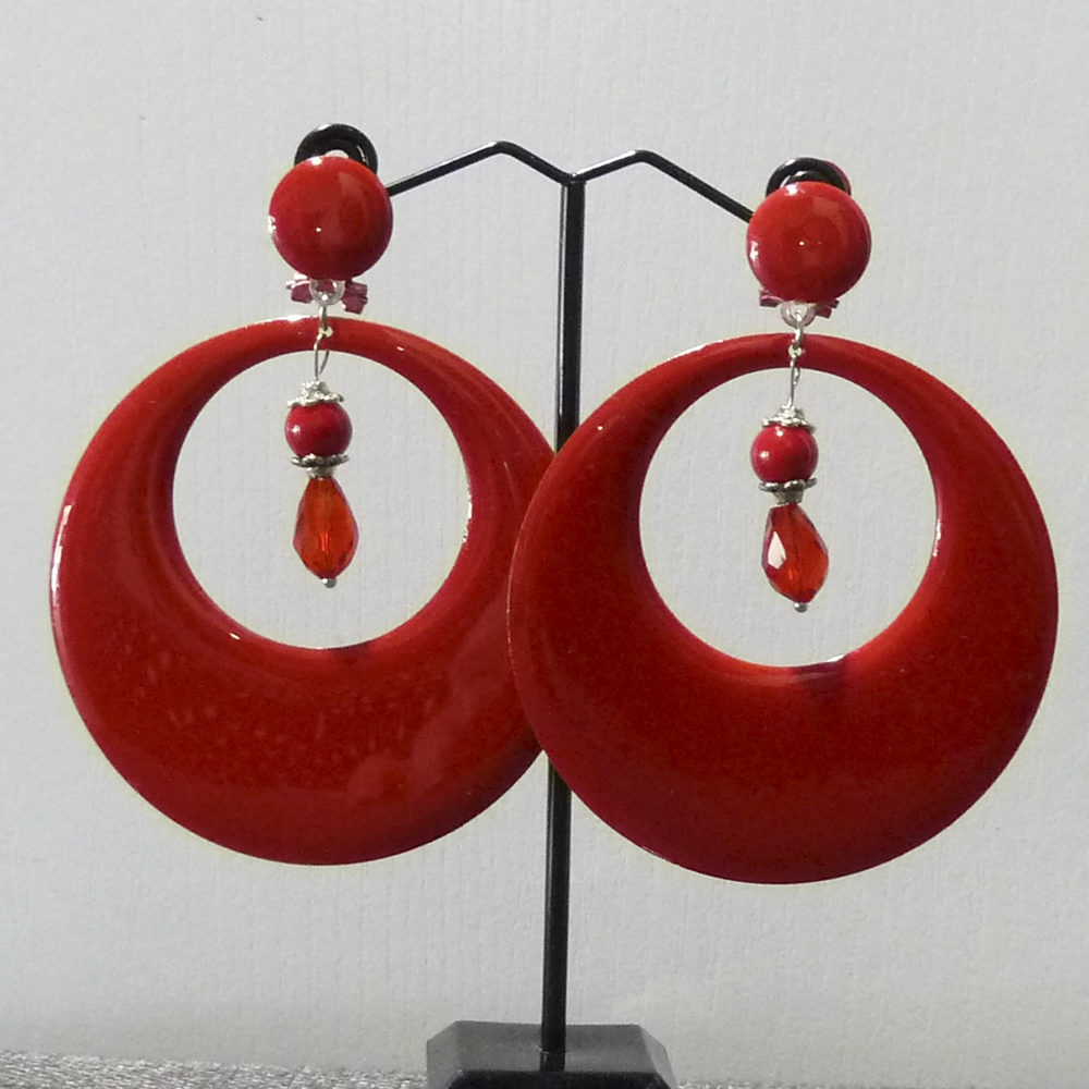 Pendientes rojos